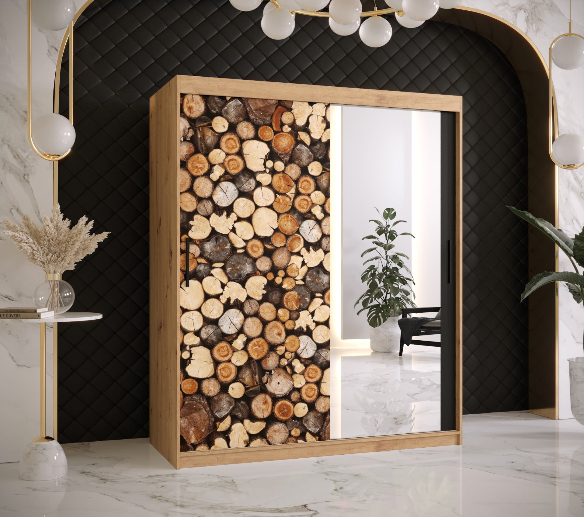 

Skříň s posuvnými dveřmi Drewno 2 150 - Abiks Meble