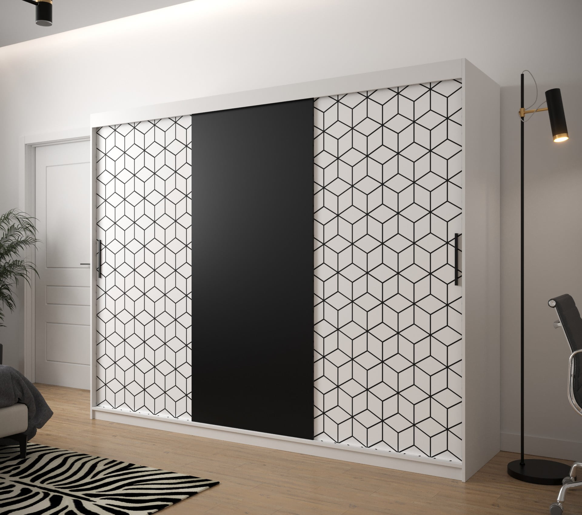 

Skříň s posuvnými dveřmi Plaster 250 - Abiks Meble