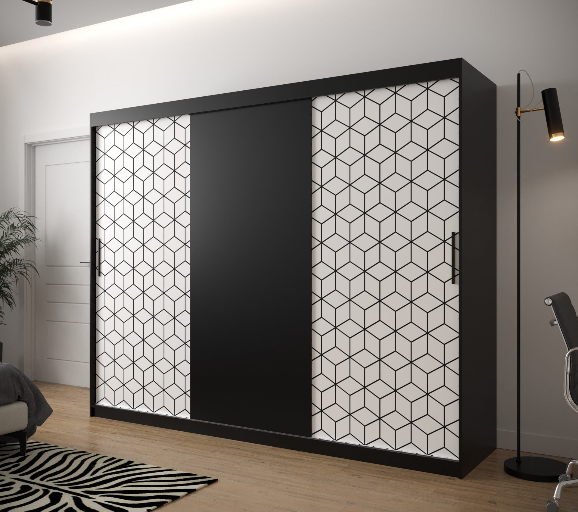 

Skříň s posuvnými dveřmi Plaster 250 - Abiks Meble