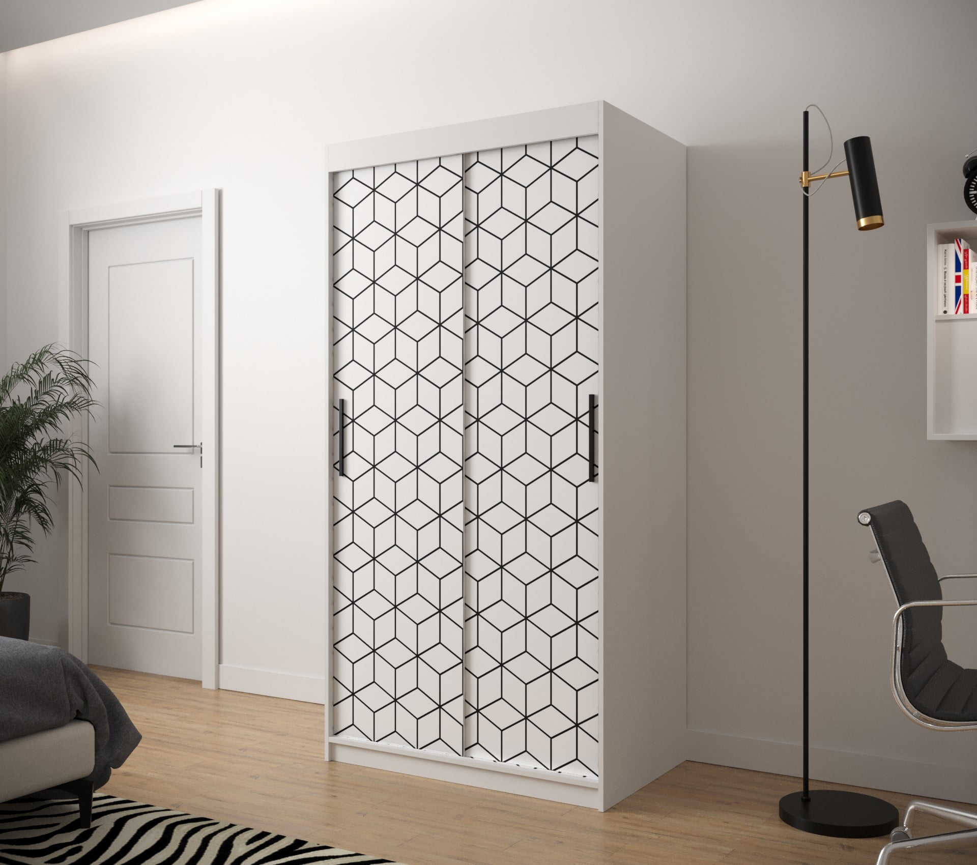

Skříň s posuvnými dveřmi Plaster 1 100 - Abiks Meble