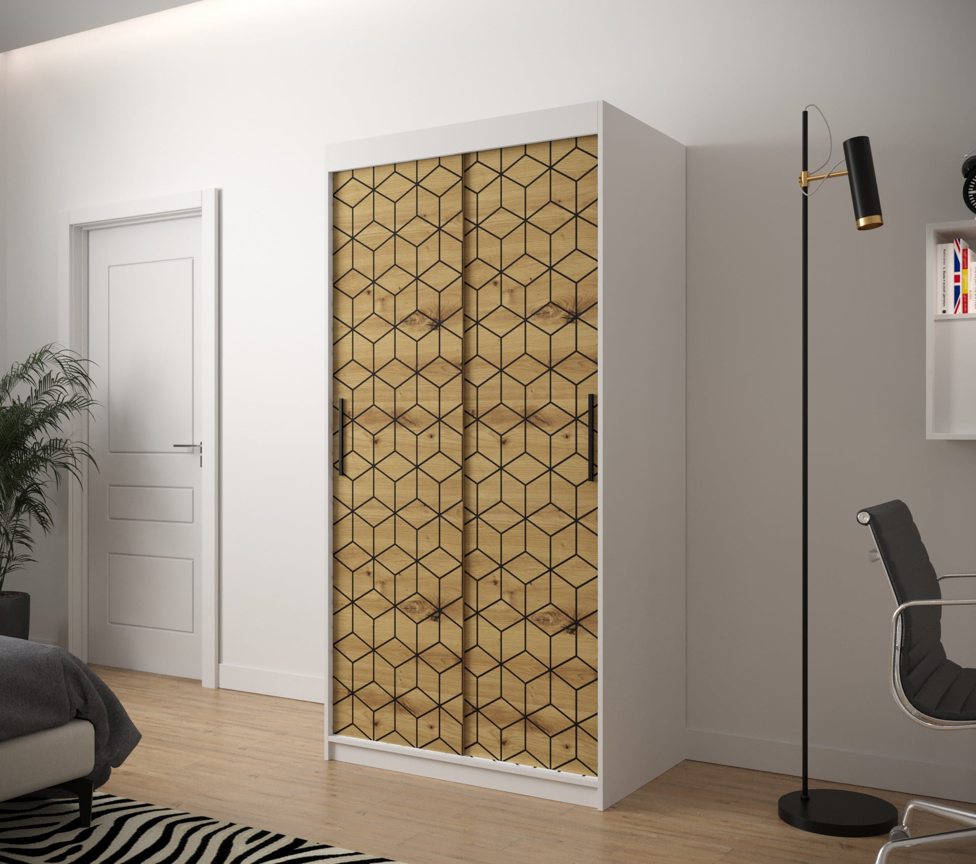 

Skříň s posuvnými dveřmi Plaster 1 100 - Abiks Meble