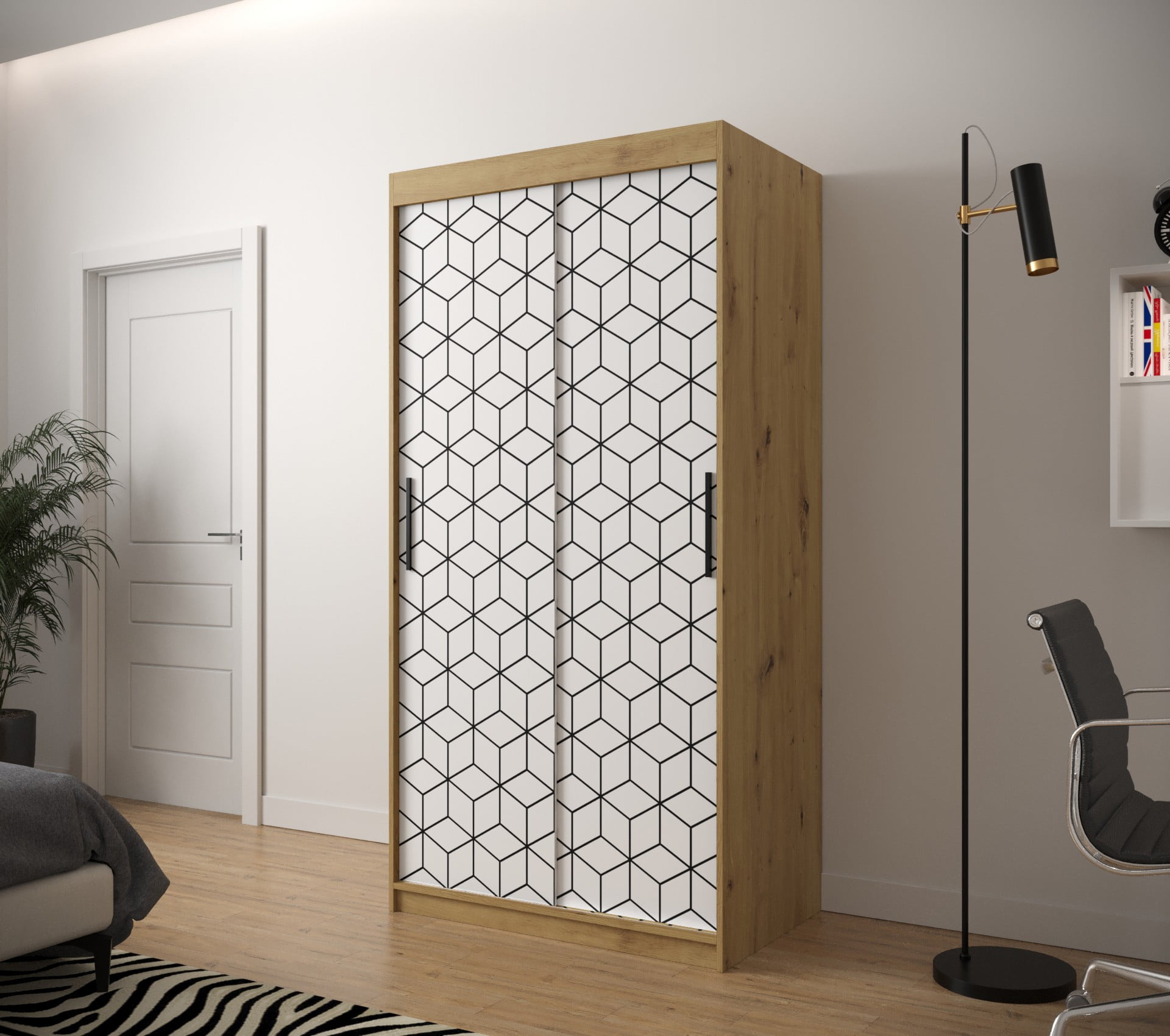 

Skříň s posuvnými dveřmi Plaster 1 100 - Abiks Meble