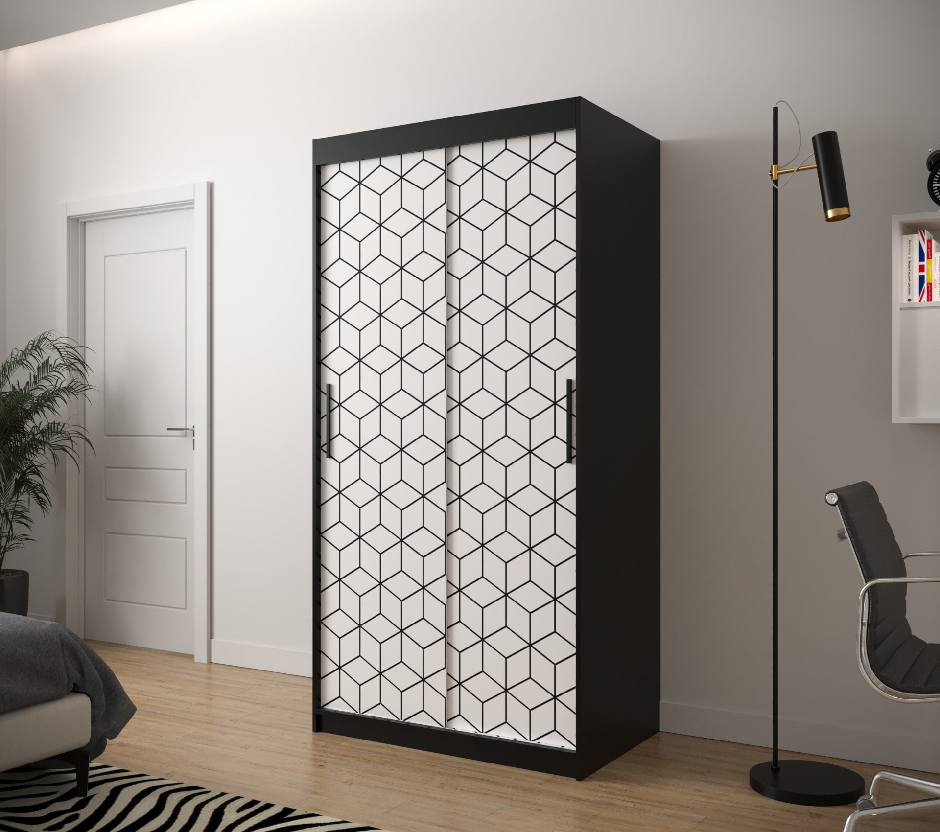

Skříň s posuvnými dveřmi Plaster 1 100 - Abiks Meble