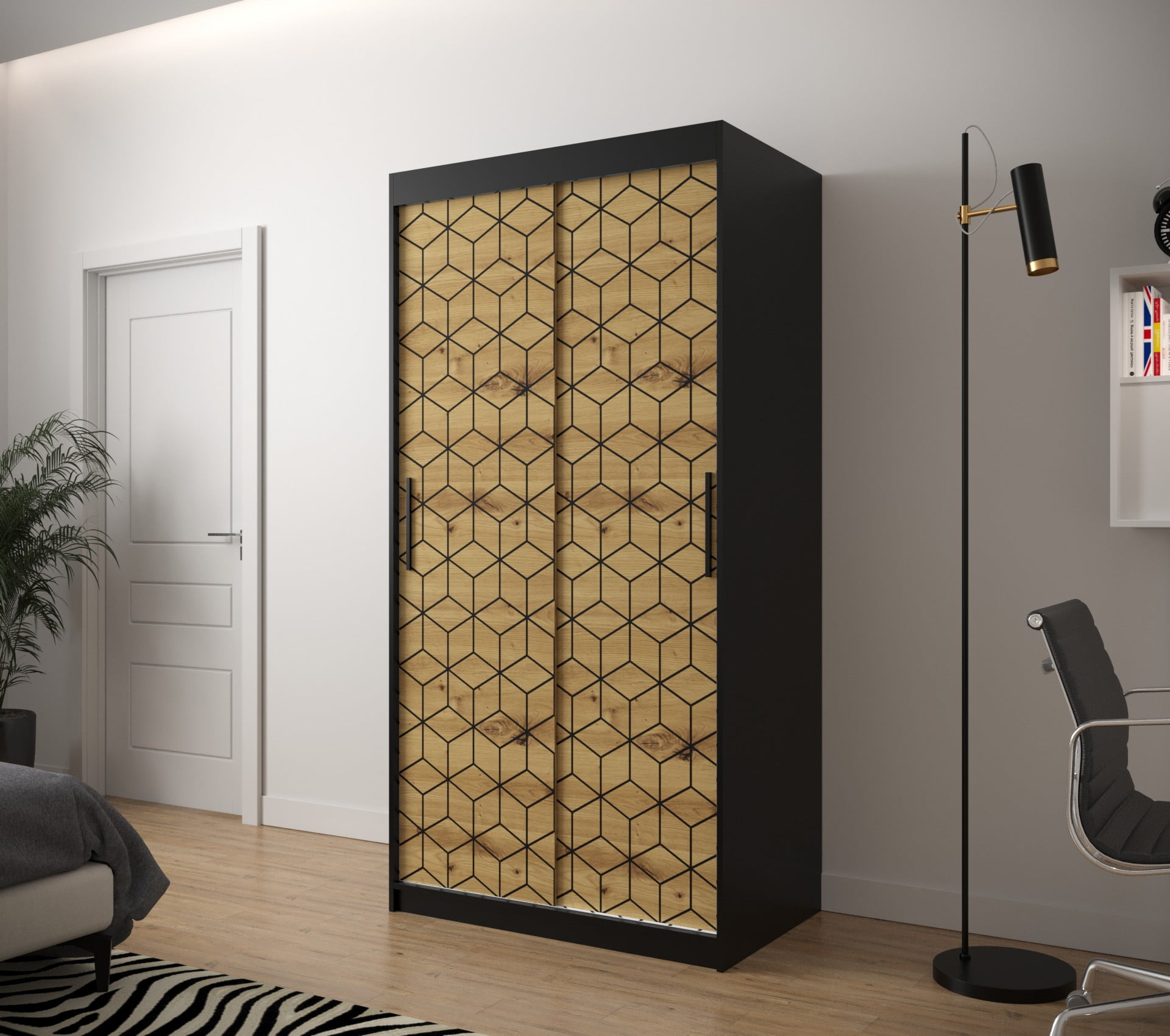 

Skříň s posuvnými dveřmi Plaster 1 100 - Abiks Meble