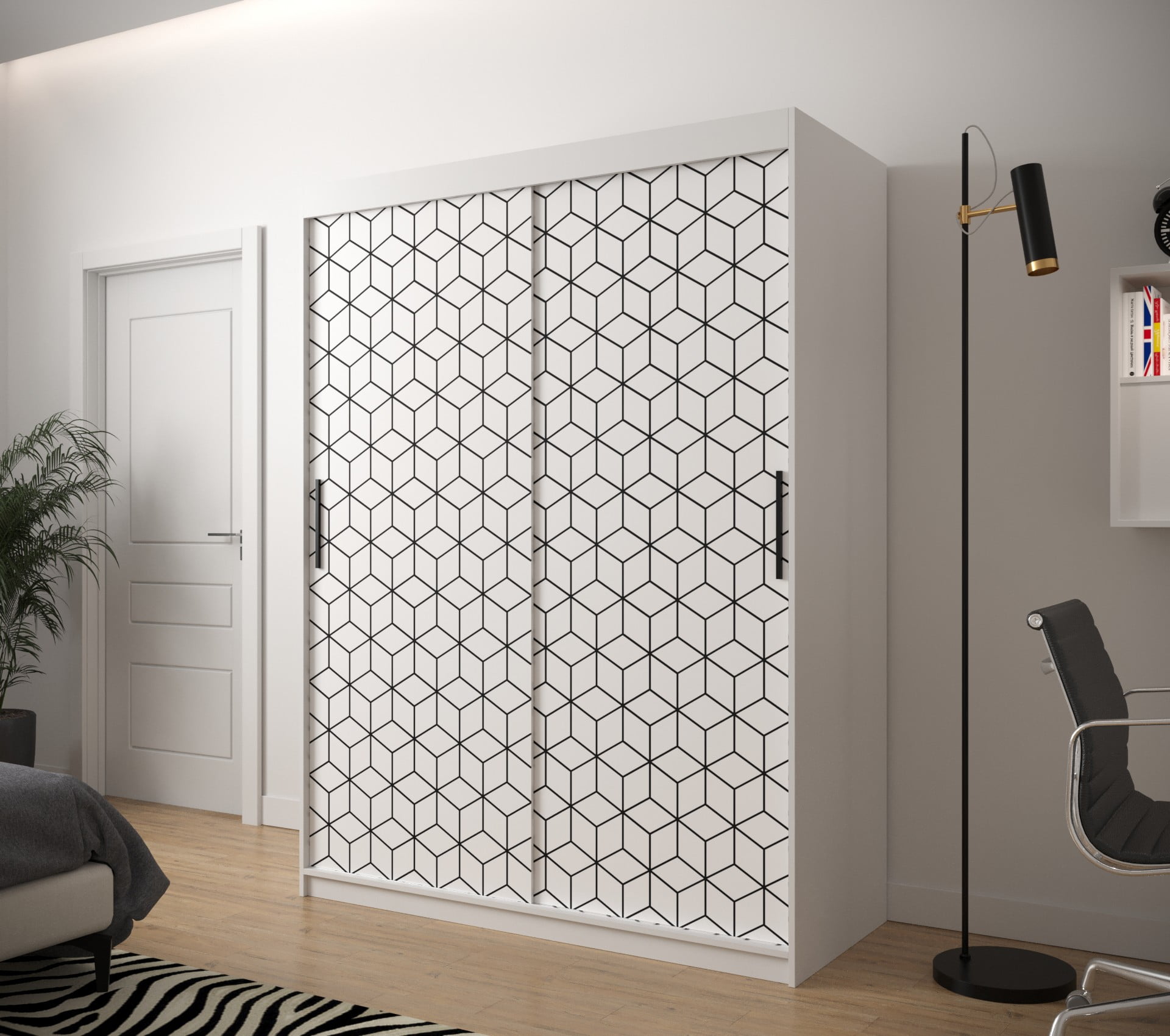 Skříň s posuvnými dveřmi Plaster 1 150 - Abiks Meble