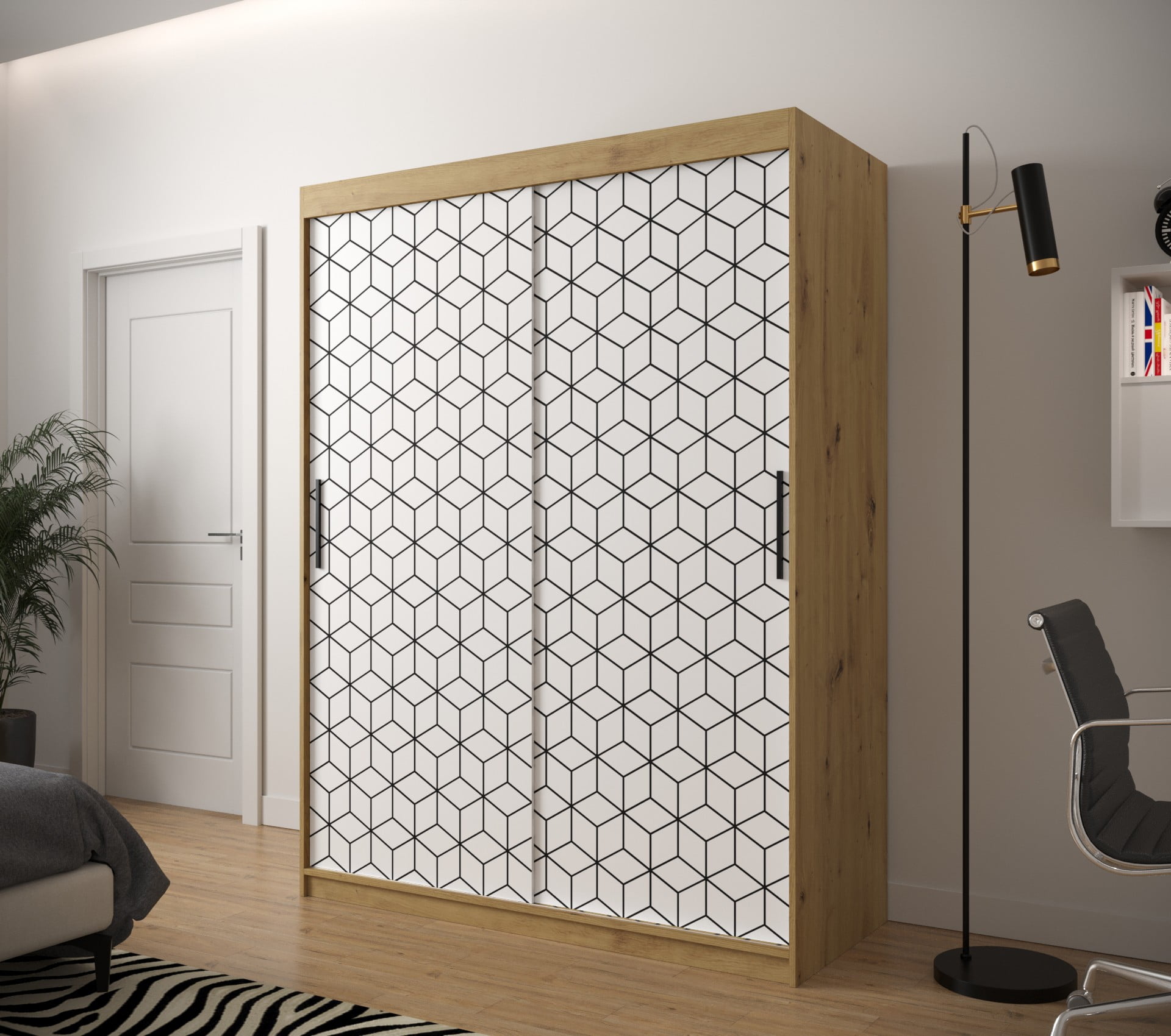 

Skříň s posuvnými dveřmi Plaster 1 150 - Abiks Meble