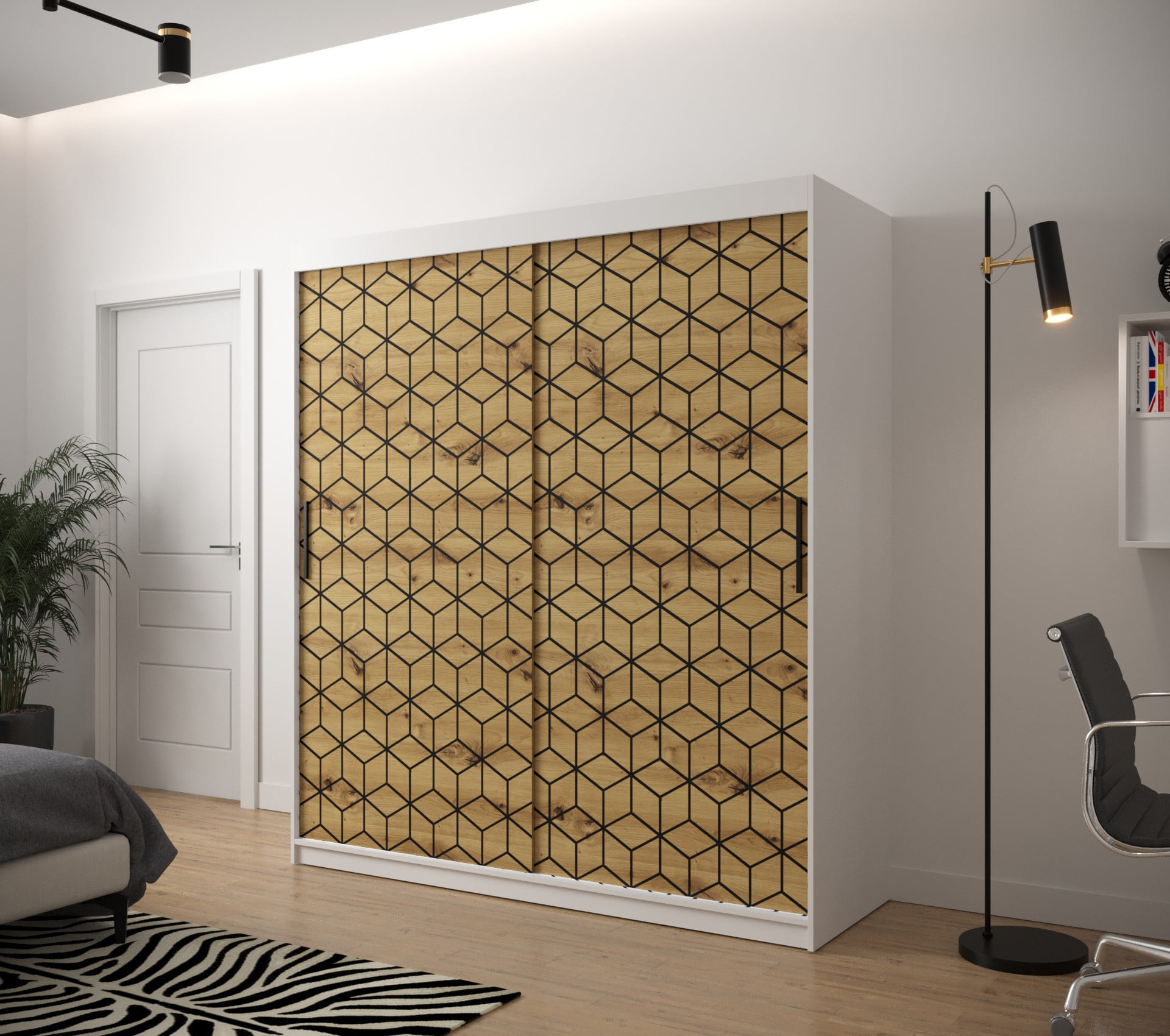 

Skříň s posuvnými dveřmi Plaster 1 180 - Abiks Meble