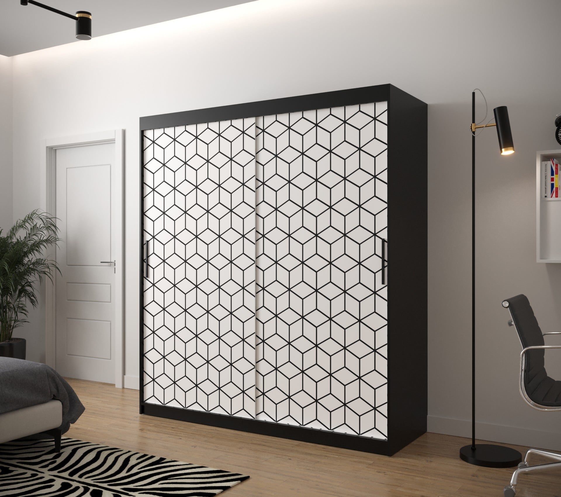 

Skříň s posuvnými dveřmi Plaster 1 180 - Abiks Meble