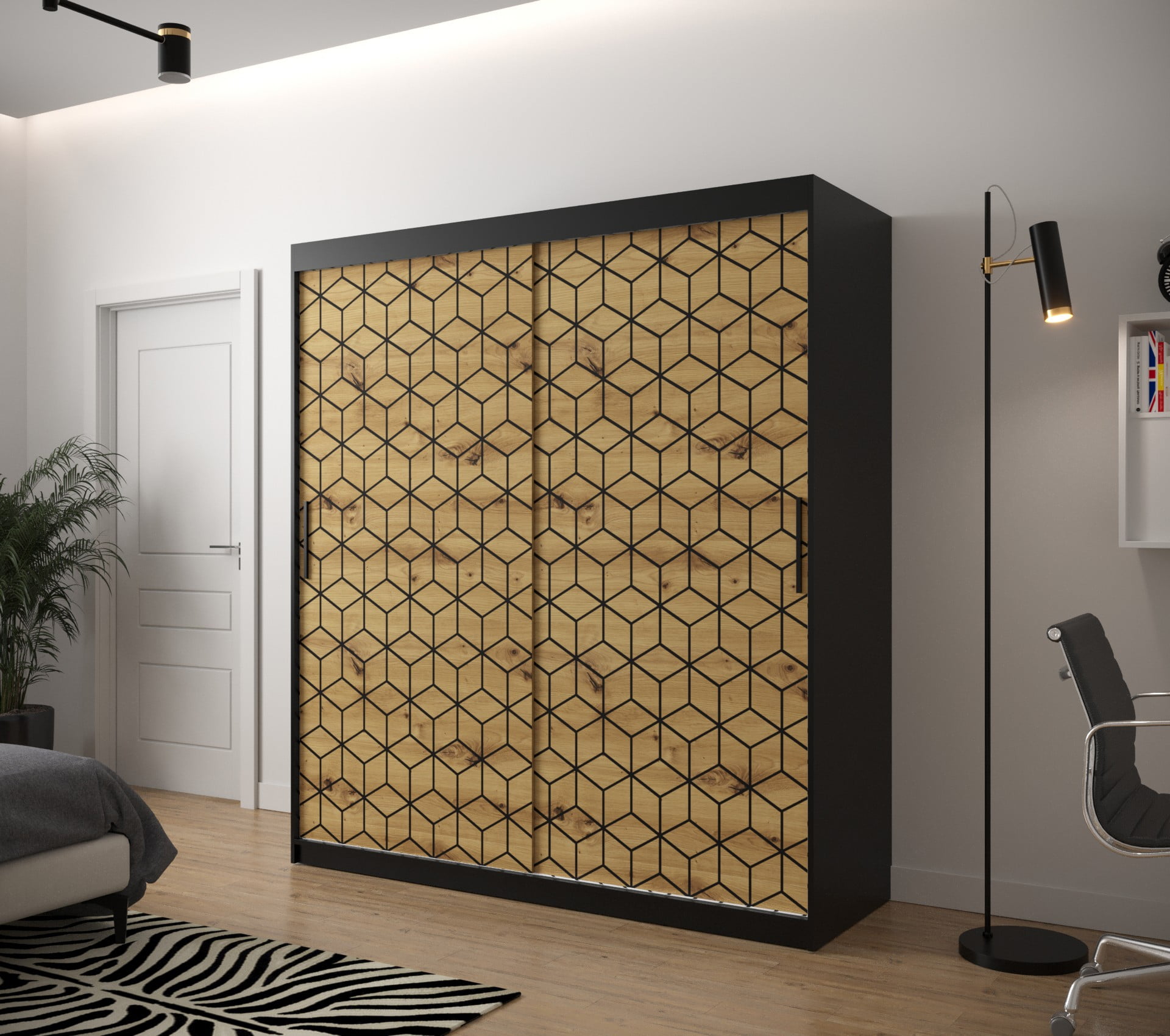 

Skříň s posuvnými dveřmi Plaster 1 180 - Abiks Meble