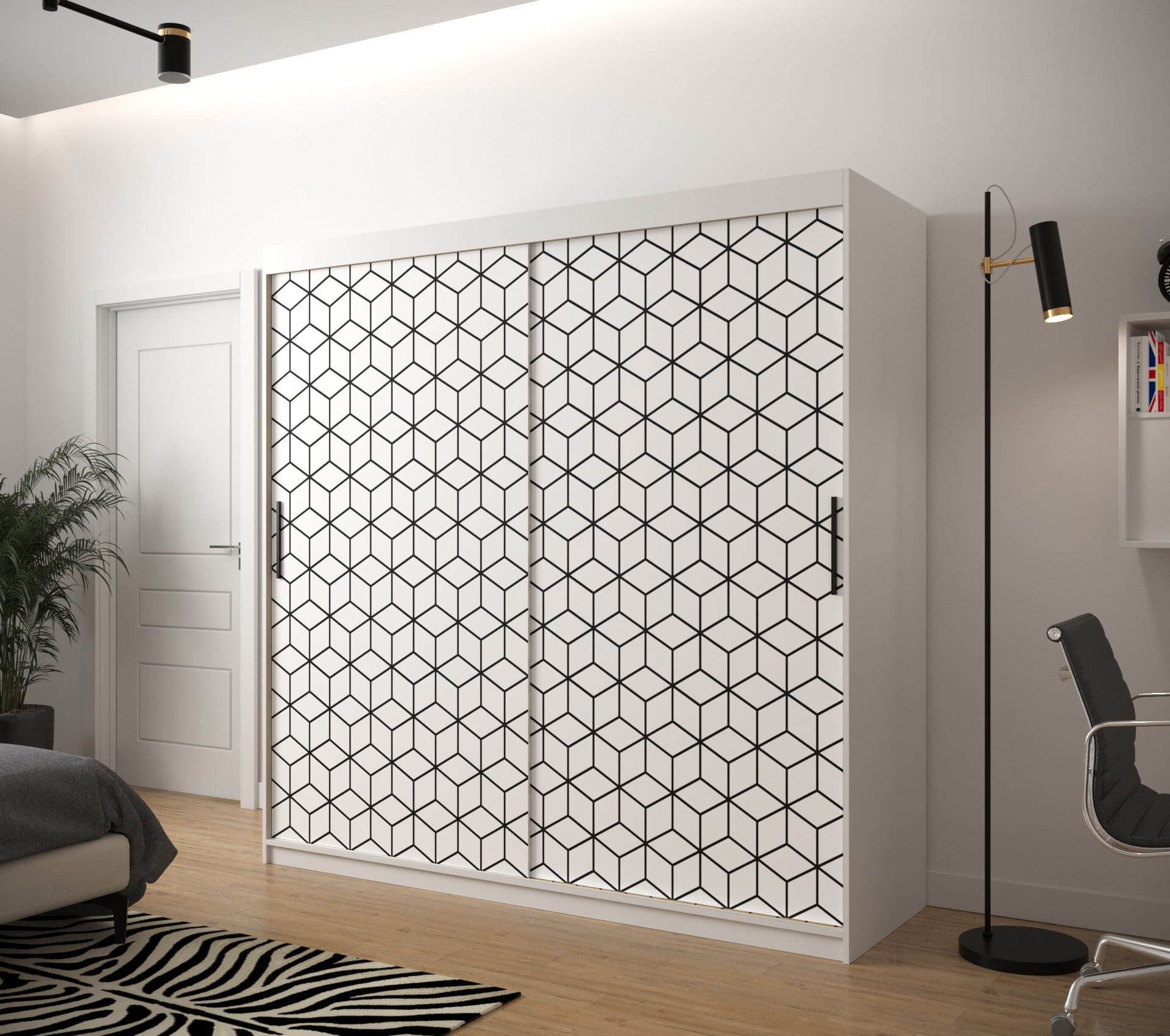 

Skříň s posuvnými dveřmi Plaster 1 200 - Abiks Meble