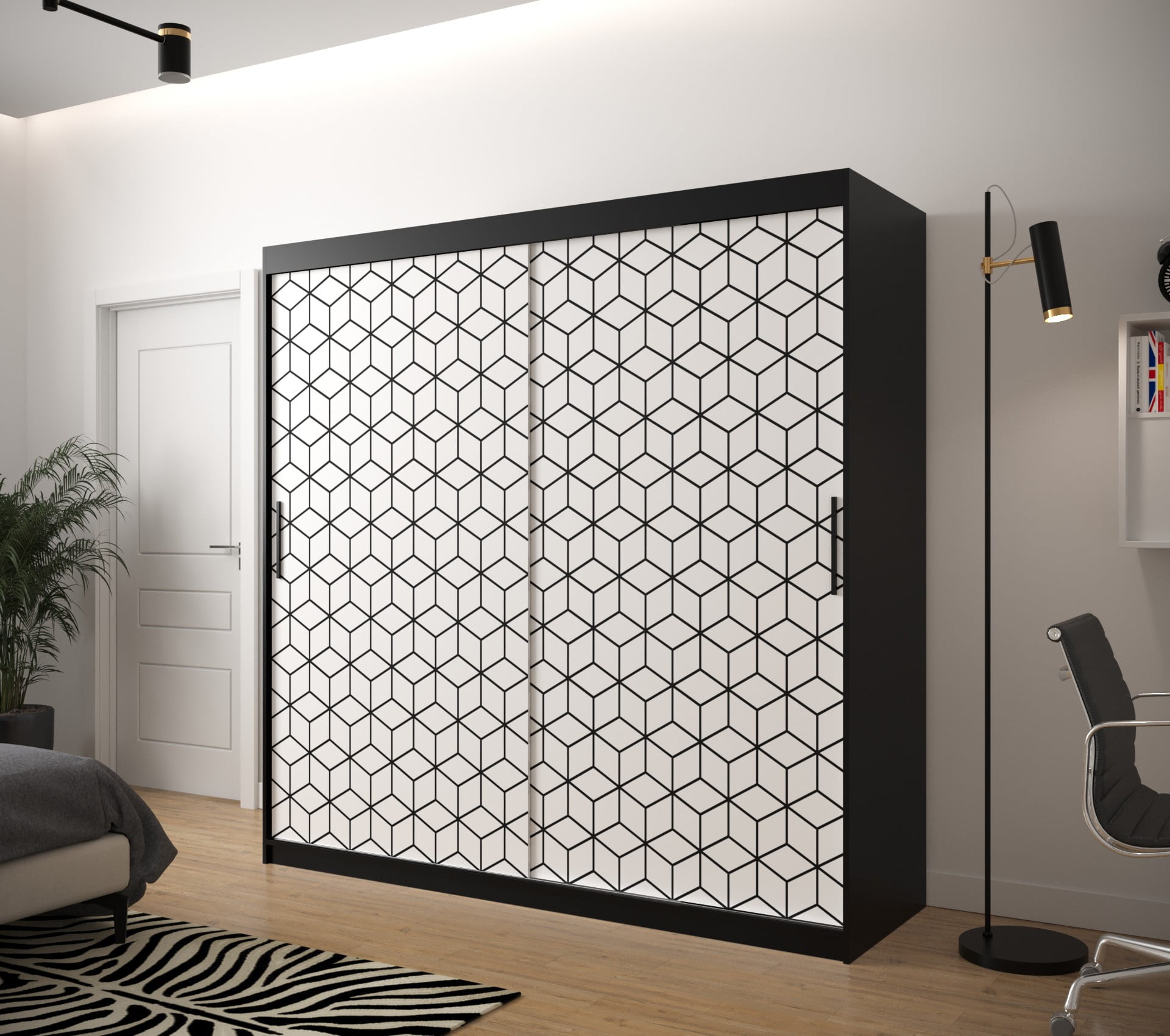 

Skříň s posuvnými dveřmi Plaster 1 200 - Abiks Meble