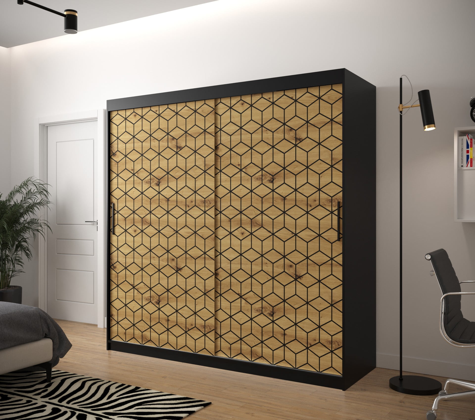 

Skříň s posuvnými dveřmi Plaster 1 200 - Abiks Meble