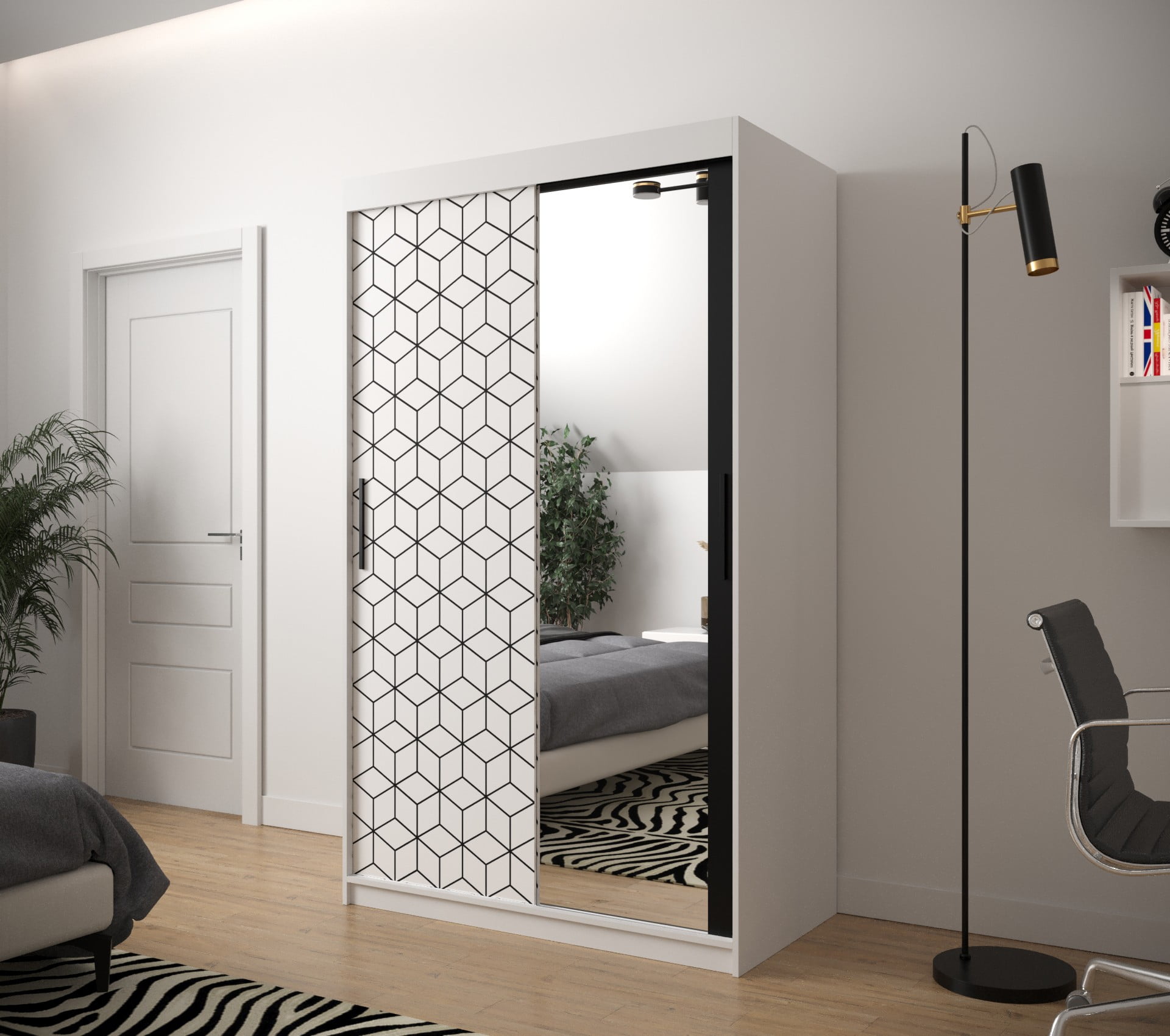 

Skříň s posuvnými dveřmi Plaster 2 120 - Abiks Meble