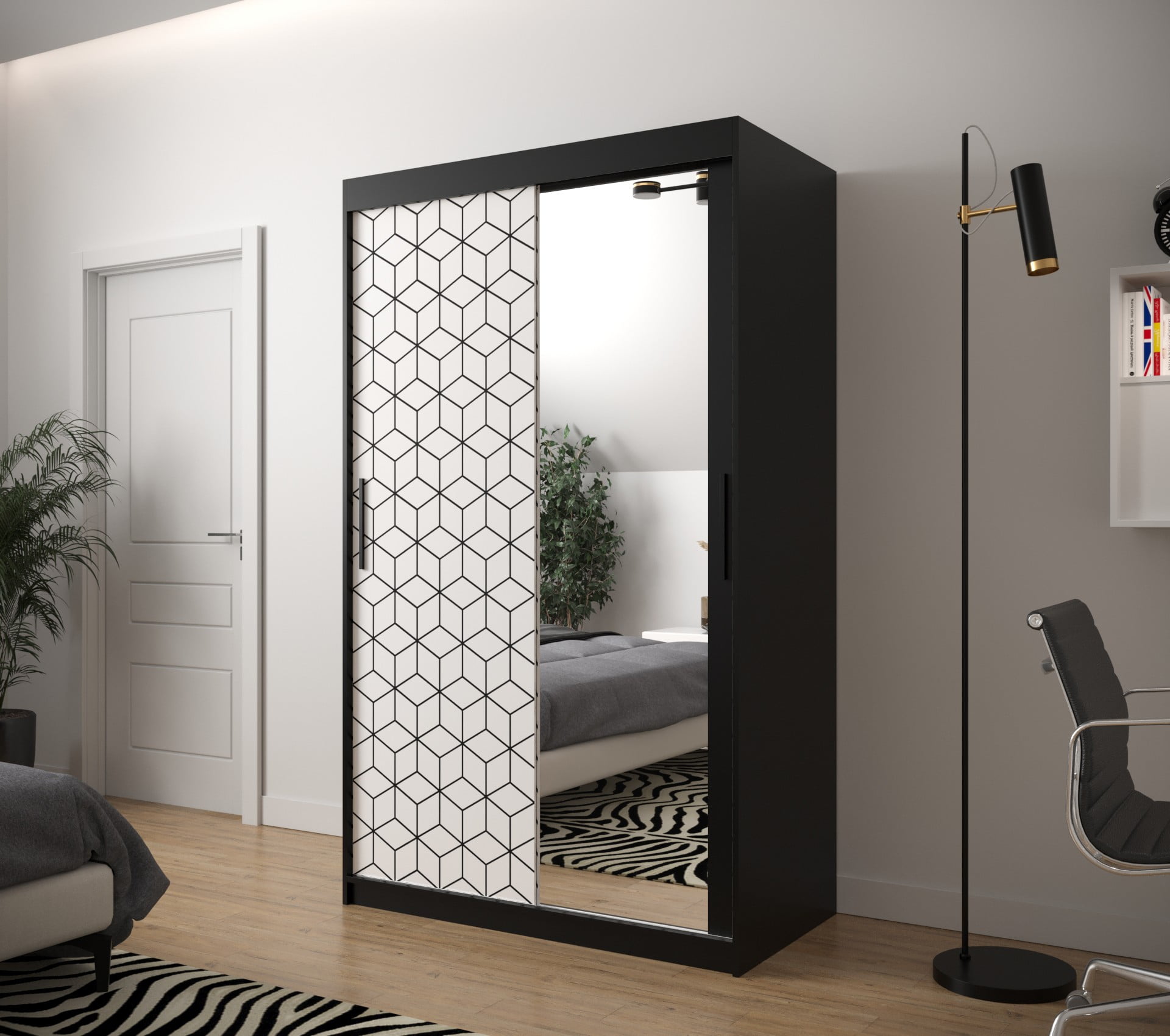 

Skříň s posuvnými dveřmi Plaster 2 120 - Abiks Meble
