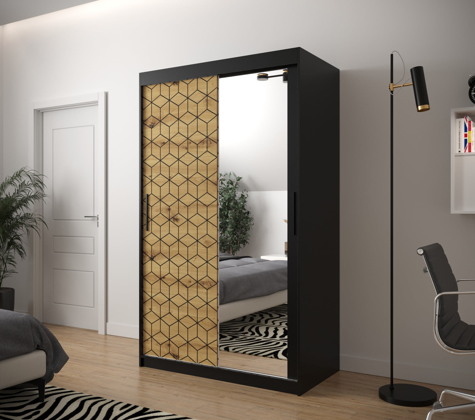 Skříň s posuvnými dveřmi Plaster 2 120 - Abiks Meble