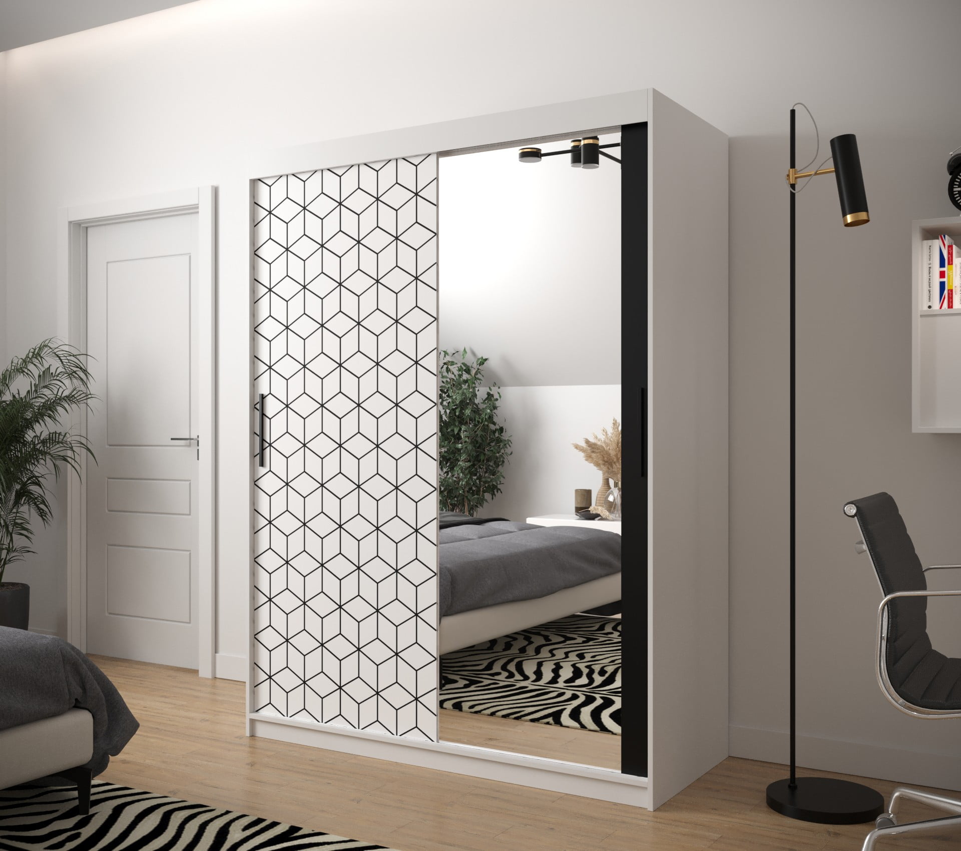 

Skříň s posuvnými dveřmi Plaster 2 150 - Abiks Meble