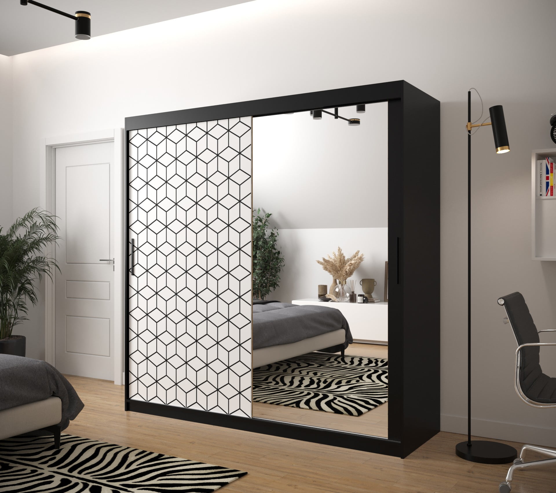 

Skříň s posuvnými dveřmi Plaster 2 200 - Abiks Meble