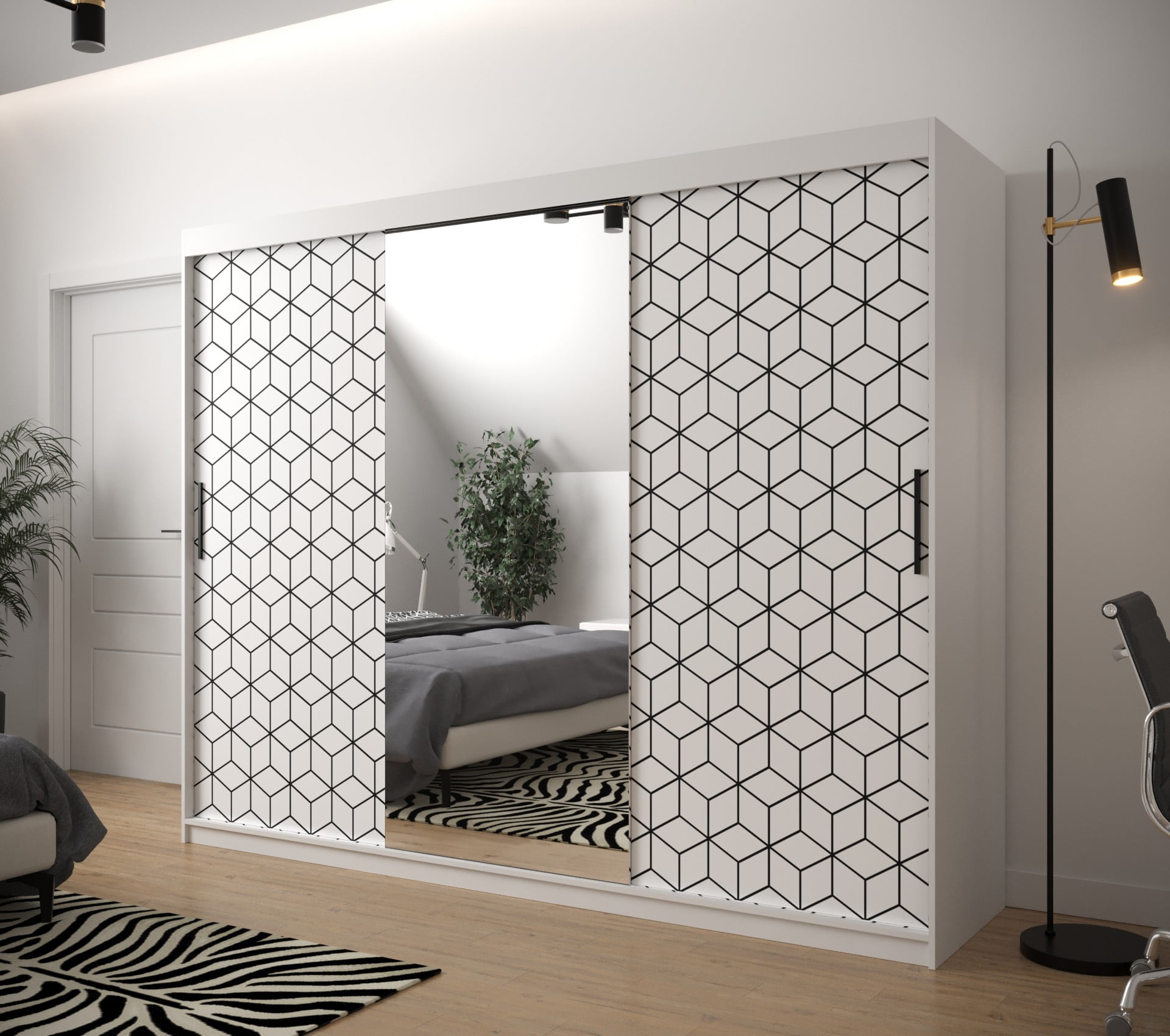 

Skříň s posuvnými dveřmi Plaster 2 250 - Abiks Meble