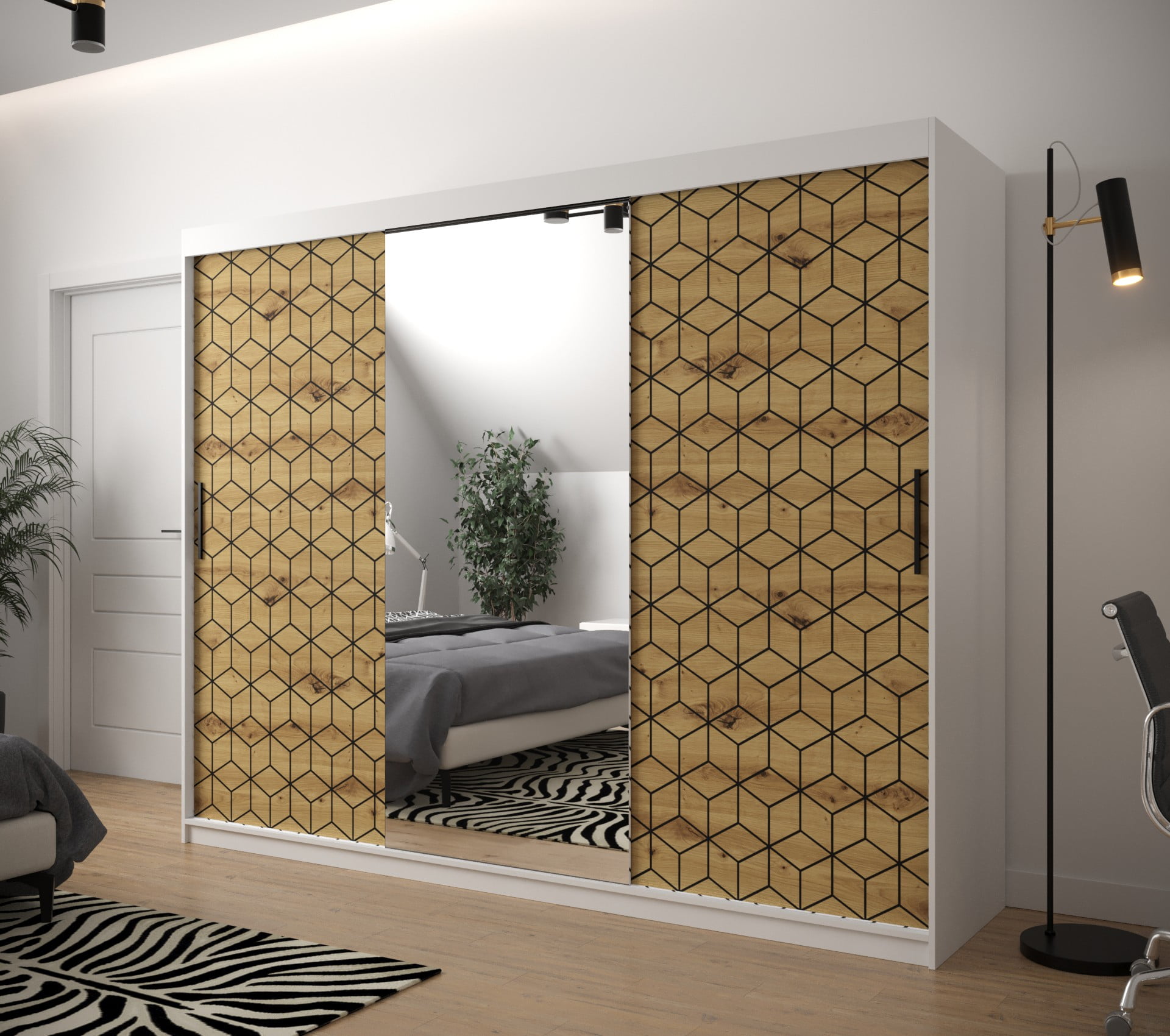 

Skříň s posuvnými dveřmi Plaster 2 250 - Abiks Meble