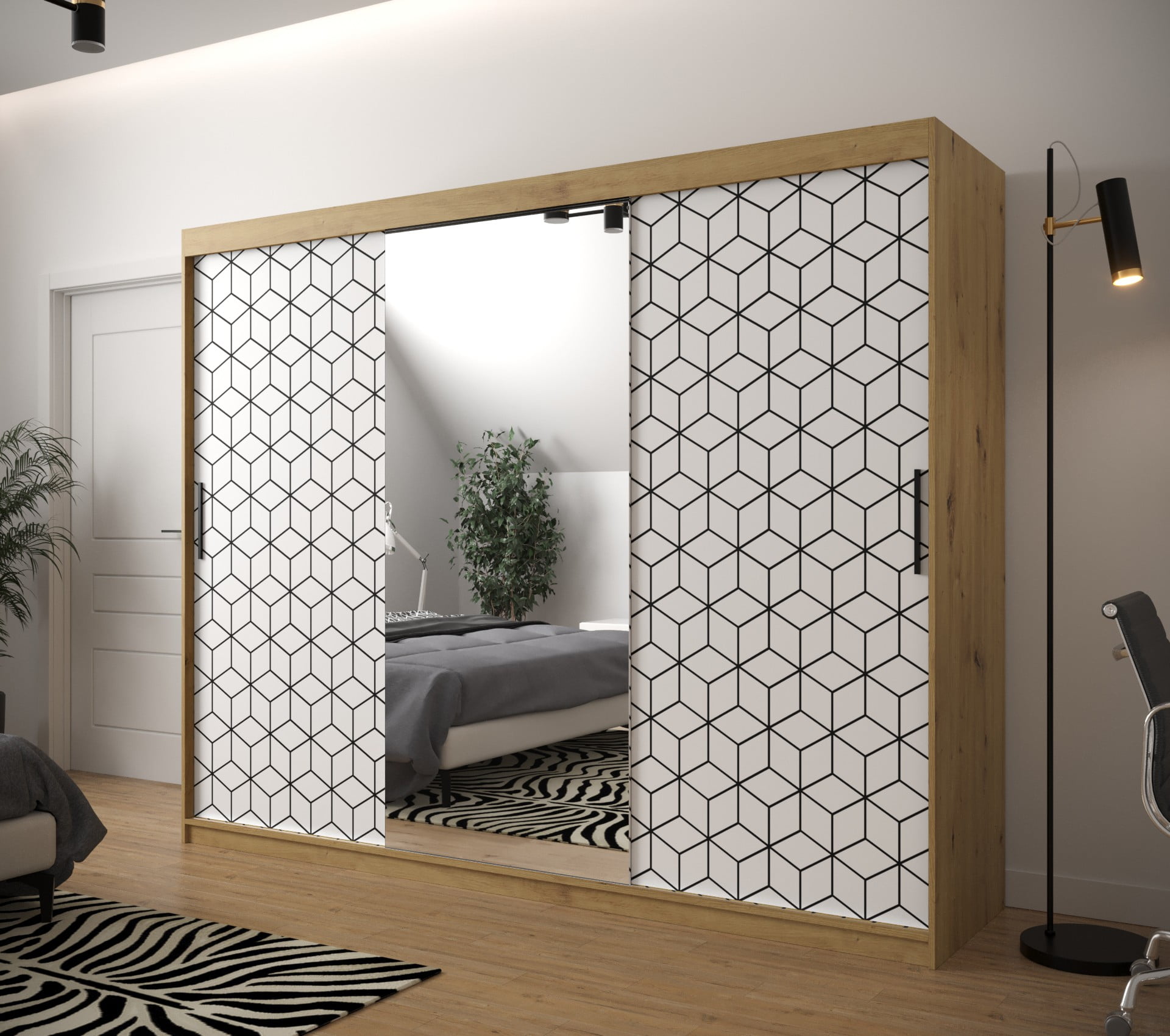

Skříň s posuvnými dveřmi Plaster 2 250 - Abiks Meble