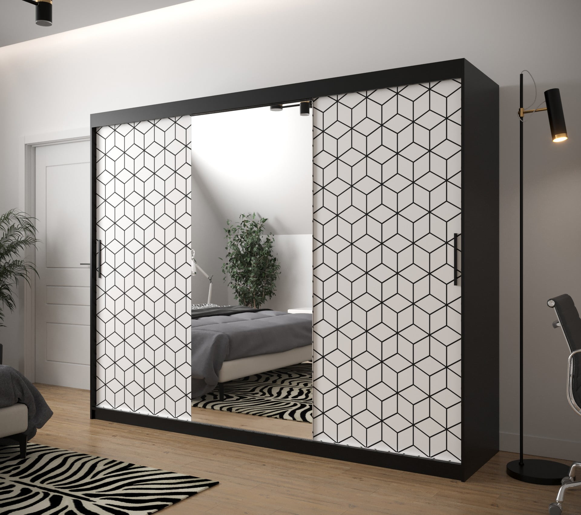 

Skříň s posuvnými dveřmi Plaster 2 250 - Abiks Meble