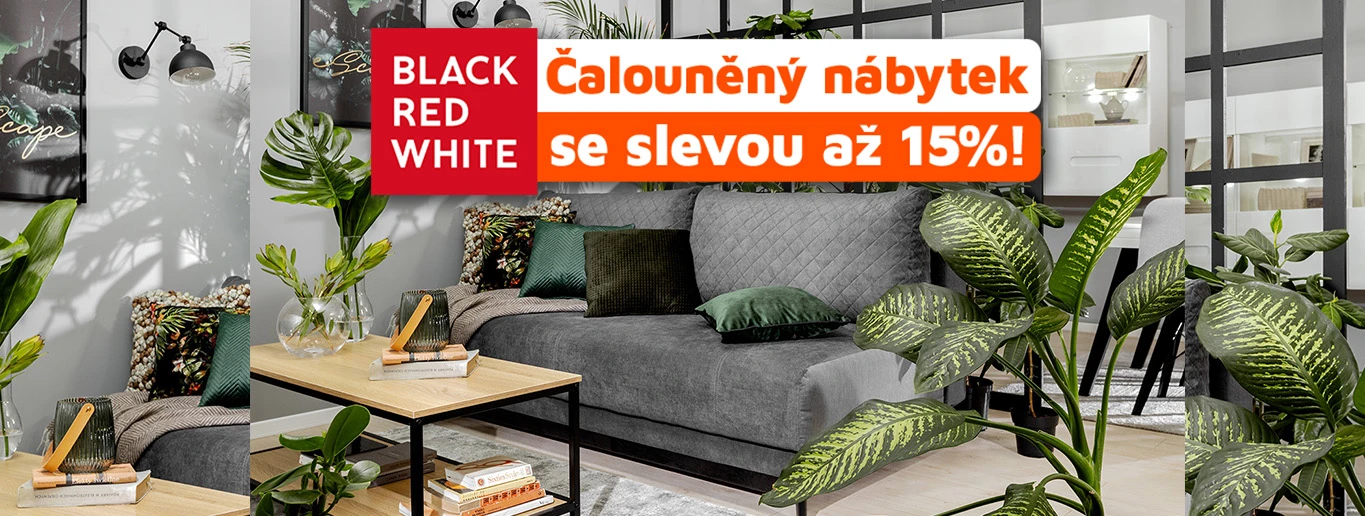 Čalouněný nábytek Black Red White se slevou až 15%!