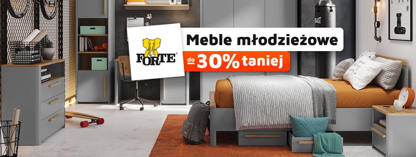 Meble młodzieżowe do 30% taniej - Meble Forte