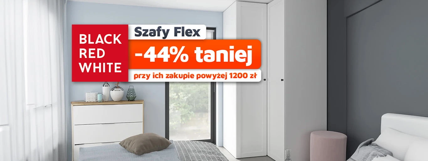 Szafy Flex 44% taniej przy zakupie za 1200 zł