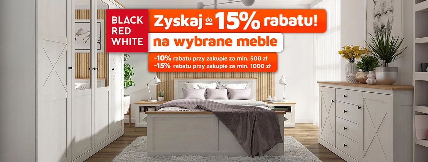 Zyskaj do 15% rabatu na meble lub materace