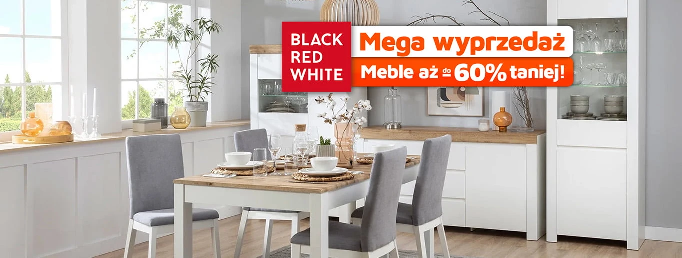 Mega wyprzedaż do -60% - Black Red White