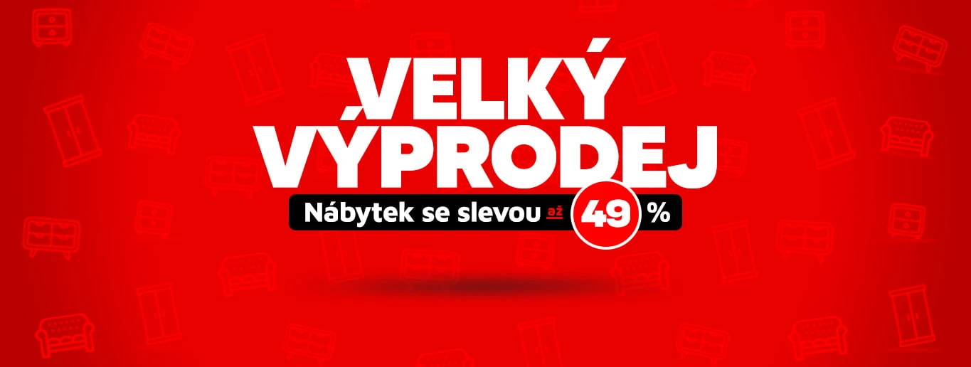 Velký výprodej Nábytek se slevou až -49 %