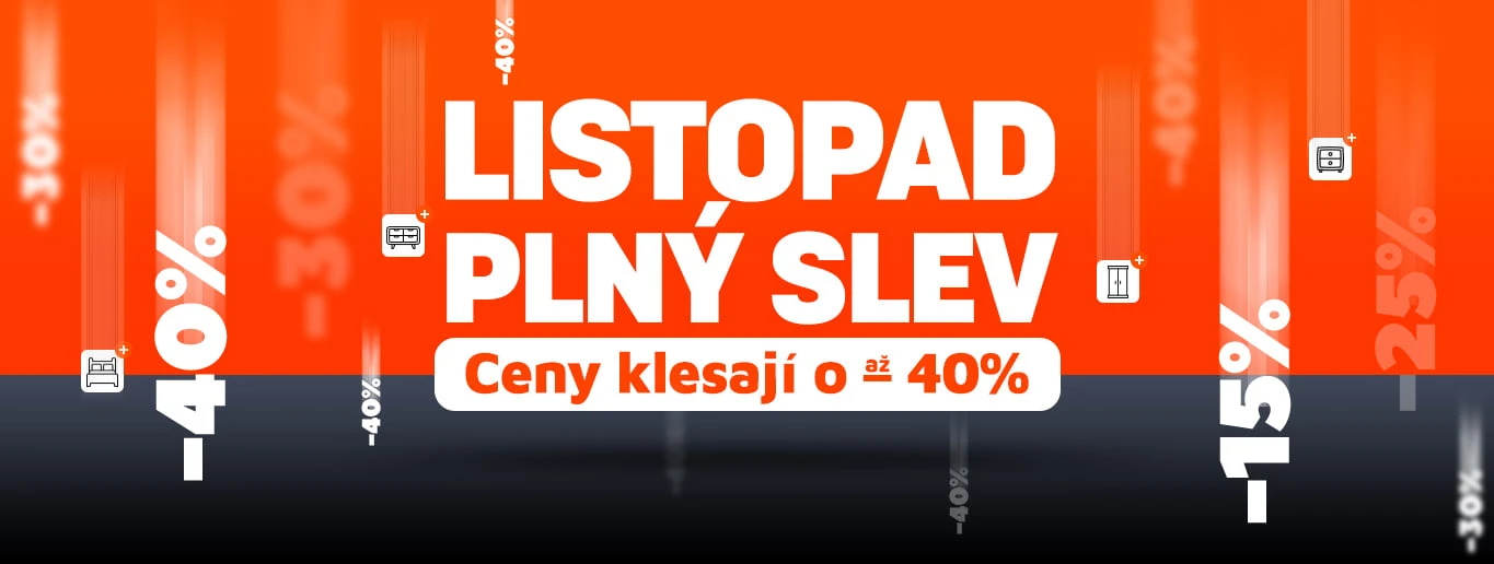 Listopad plný slev Ceny klesají o až 40 %