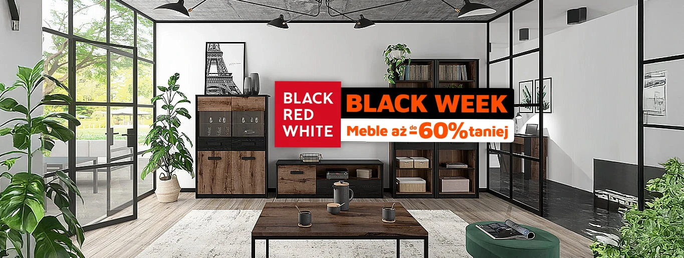 Black Week do -60% - Black Red White