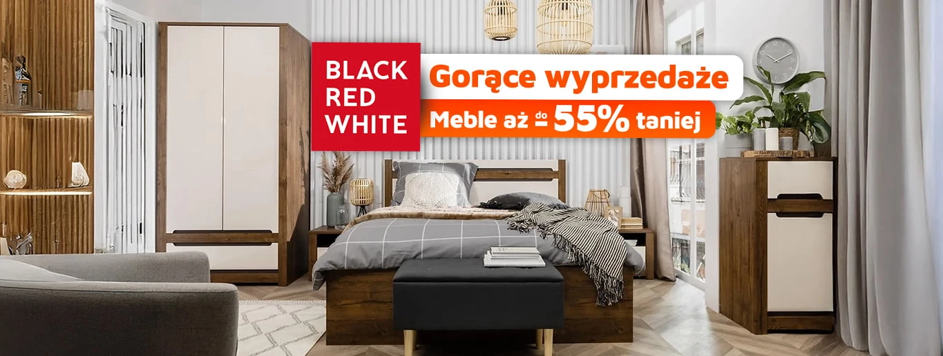 Gorące wyprzedaże do -55% - Black Red White