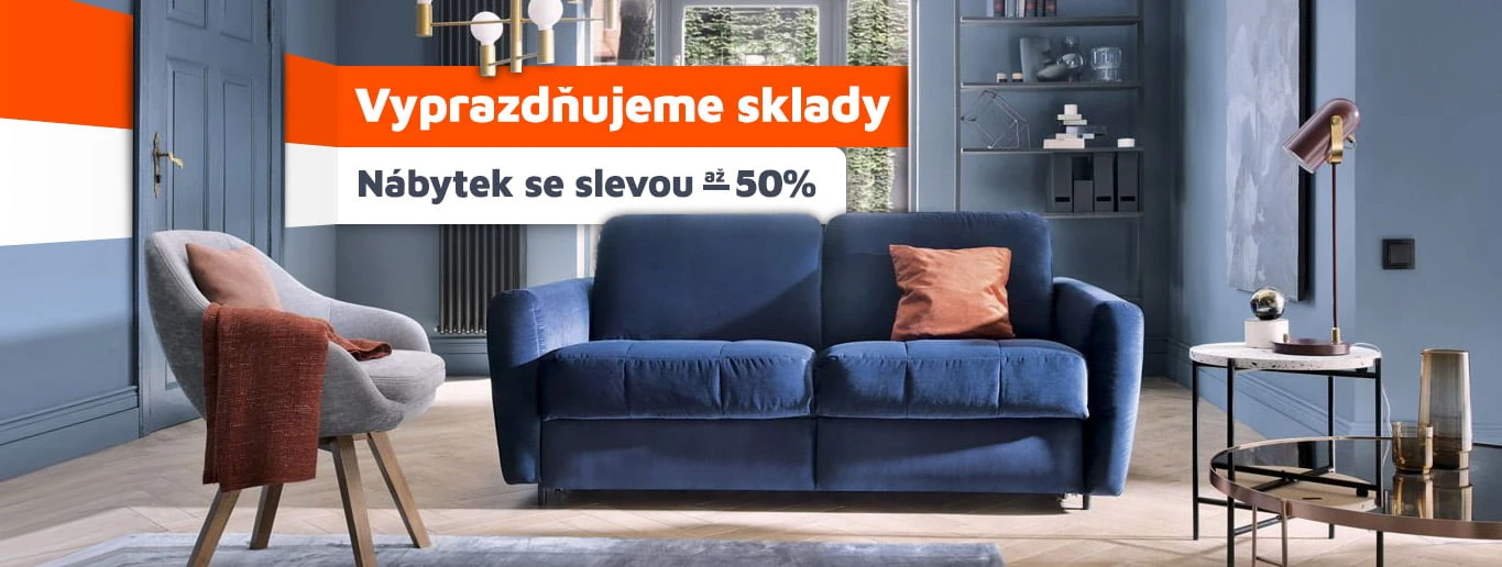 Vyprazdňujeme sklady Nábytek se slevou až -50%