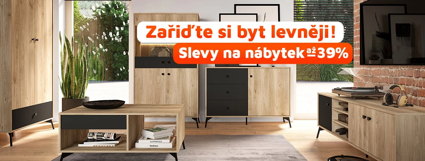 Zařiďte si byt levněji! Slevy na nábytek až -39%