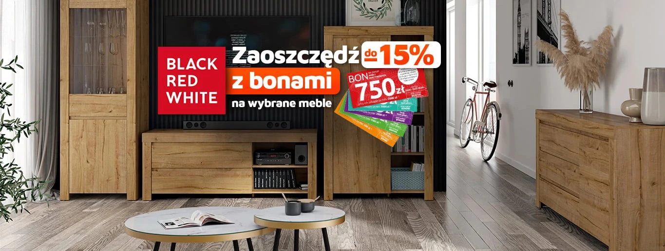 Zaoszczędź do -15% z bonami - Black Red White