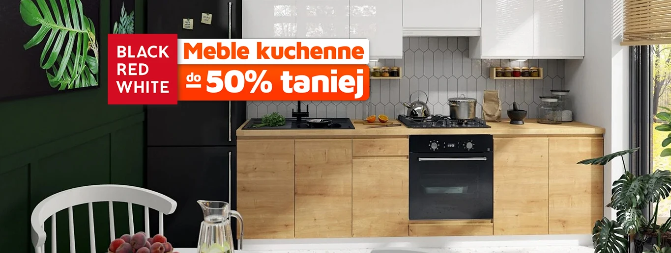 Meble kuchenne do -50% - Black Red White