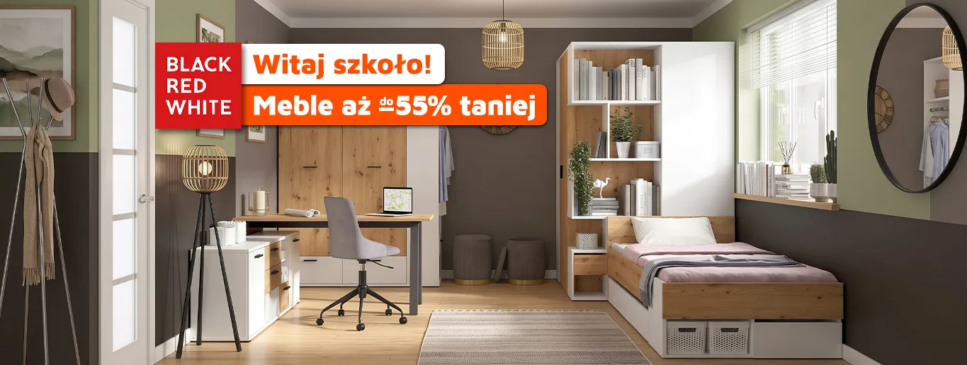 Black Red White - Witaj szkoło! Setki mebli i dodatków do -55%