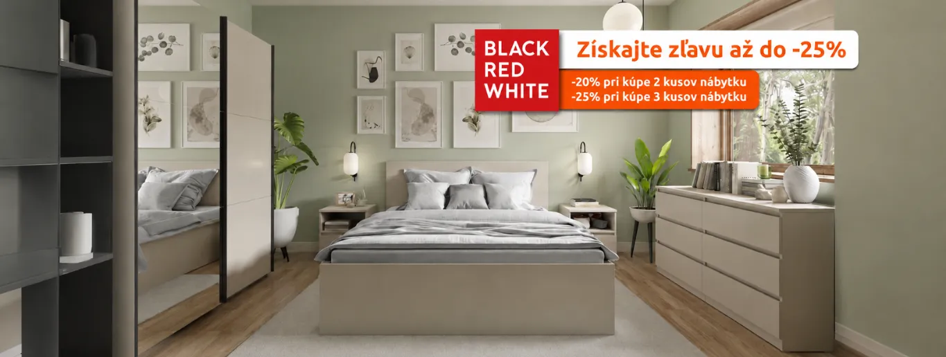 Black Red White - Získaj zľavu do -25%