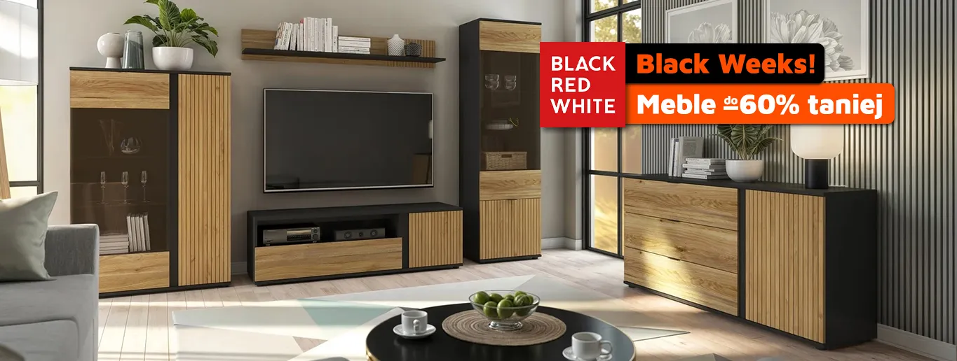 Black Weeks! Meble Black Red White do -60% taniej