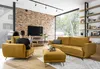 Zestaw Megis - fotel, sofa oraz pufa
