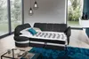 Narożnik lewostronny Benano z funkcją spania typu delfin i pojemnikiem na pościel