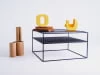 Konferenční stolek na kovových rámech do obývacího pokoje 80x80 Matrix