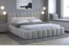 Čalouněná postel 180 s prošíváním, LED osvětlením, roštem a úložným prostorem Lamica 