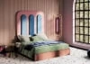 Extravagantní čalouněná postel do ložnice Bisquit 160