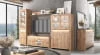 Praktický TV stolek se zásuvkami a otevřenými výklenky do obývacího pokoje Clover
