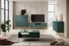 Dvoudveřový TV stolek se zásuvkou a přihrádkou do obývacího pokoje Nova
