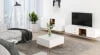 Bílý moderní TV stolek do obývacího pokoje Harmoni