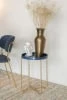 Tmavomodrý kávový stolek Selin